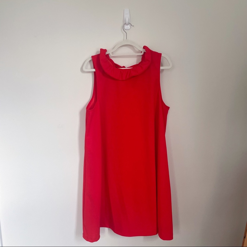 Tuckernuck Pomander Place Red Ruffle Dress, Size XXL